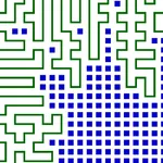 Visualisation of a maze, from Advent Of Code